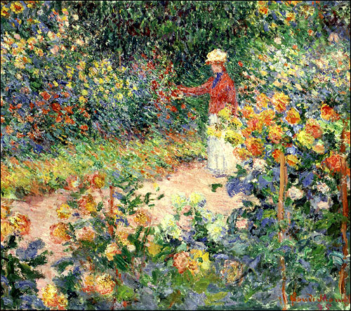 지르베니, 모네의 정원 (Monet"s Garden at Giverny, 1895, Oil on canvas, 81.5 x 92 cm) 